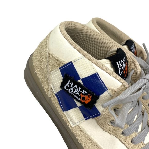 VANS x Rokit Half Cab 33 DX Suede Beige Sneakers Men's Size Mid Shoe VN0A5KX6BKV - Picture 5 of 9